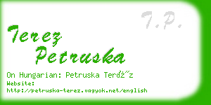 terez petruska business card